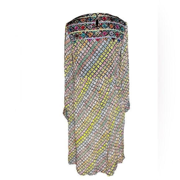 Label Ritukumar Embroidered Long Tunic Dress 2 Boho Indian Ethnic Resortwear - Picture 6 of 9